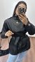 Jaqueta Parka Nylon Forrada Bolsos Faixa Roberta Preta na internet