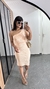 Vestido Canelado Ribana Midi Nula Manga Laura Pêssego