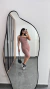 Vestido Canelado Ribana Midi Nula Manga Laura Nude Chocolate na internet