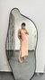 Vestido Canelado Ribana Midi Longuete Longo Regata Paola Nude na internet