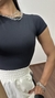 Body Poliamida Manga Curta Viena Preto - Menta Pimenta Rosa - Loja de roupas femininas - estilo - Moda básica - atemporal - estilosa