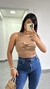 Blusa Canelada Ribana Regata Sofia Chocolate - comprar online