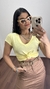 T-shirt Tee Camiseta Blusa Viscolycra Podrinha Amarelo Manteiga