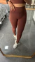Calça Skinny Legging Poliamida Cintura Alta Academia Fitness Valentina Marrom na internet