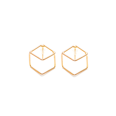 Brinco 3D Mini Ouro