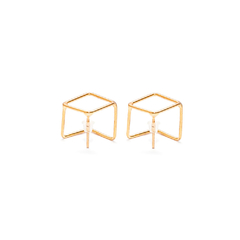 Brinco 3D Mini Ouro na internet