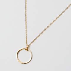Colar Curto Círculo Dourado