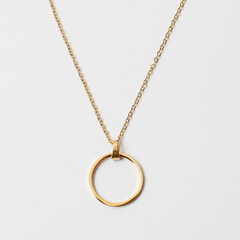 Colar Curto Círculo Dourado - comprar online
