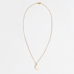 Colar Curto Lua Pequena Dourado na internet
