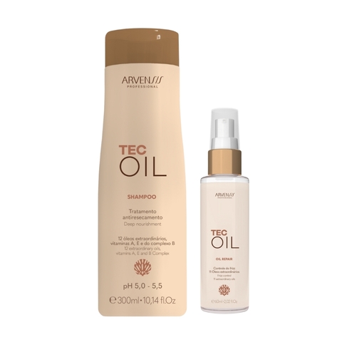 Kit Arvensis Tec Oil Shampoo Nutrição e Óleo Finalizador - comprar online