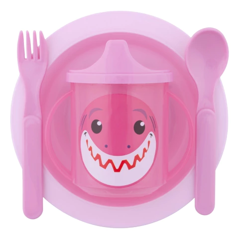 Kit Refeição Infantil Completo 4 Peças Rosa - Ninet - comprar online