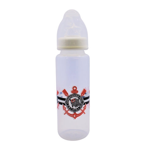 Mamadeira Cristal Corinthians Oficial 240ml Bico Assimétrico Livre de BPA - Kids Gol Times - comprar online