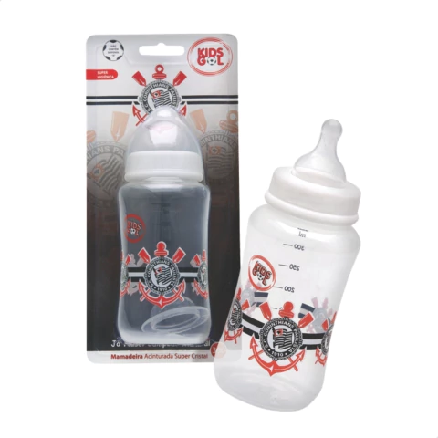 Mamadeira Corinthians Bico Redondo Tamanho 02 Livre de BPA 360ml - Kids Gol - comprar online