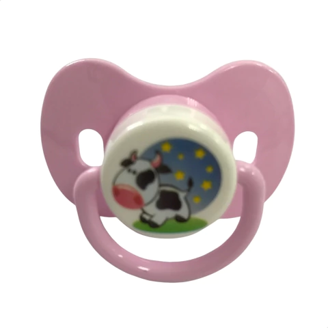 Chupeta Oval Color Bico Redondo Livre De Bpa Rosa - Ninet - comprar online