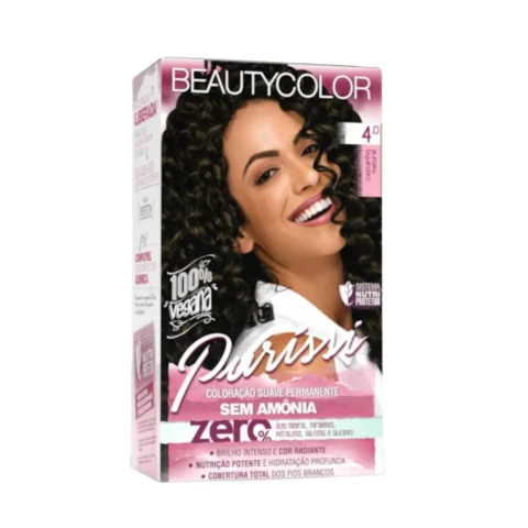 Tinta Para Cabelo Sem Amônia Puríssi 4.0 Castanho Natural - BeautyColor