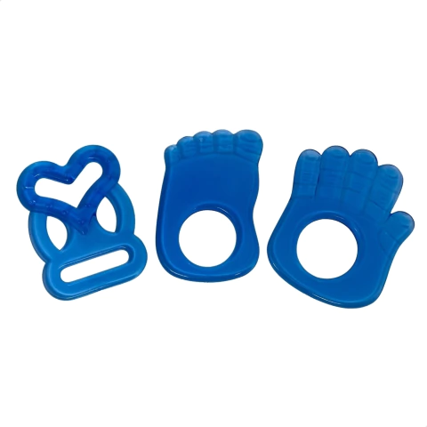 Mordedor Massageador de Silicone Azul Livre de BPA - Ninet