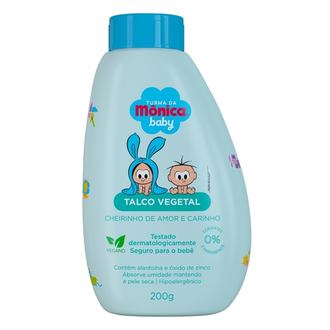 Talco Vegetal Turma Da Monica Baby Cheirinho Do Bebê 200g