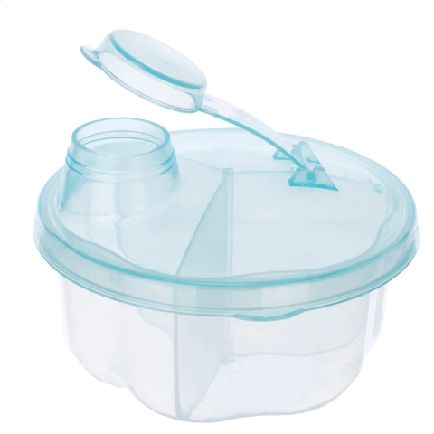 Porta Leite em Pó com Três Divisórias Livre de BPA Azul - Ninet - comprar online