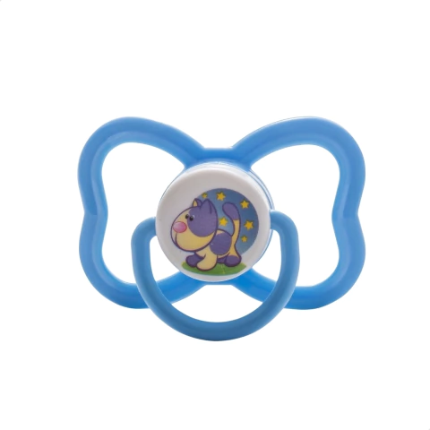 Chupeta Super Assimétrica Tamanho 2 Azul Livre de BPA - Ninet - comprar online