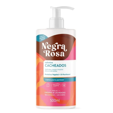 Creme de Pentear Cabelos Cacheados Negra Rosa 500ml