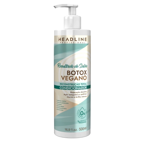 Condicionador Reconstrução Botox Vegano Headline 500ml