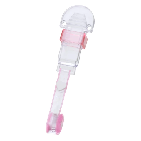 Prendedor de Chupeta Clip com Fita de Silicone Rosa Livre de BPA - Ninet - comprar online