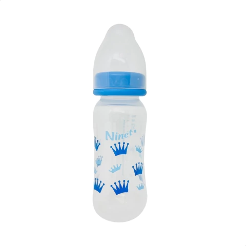 Mamadeira Acinturada Cristal Azul Tamanho 02 Livre de BPA 160ml - Ninet - comprar online