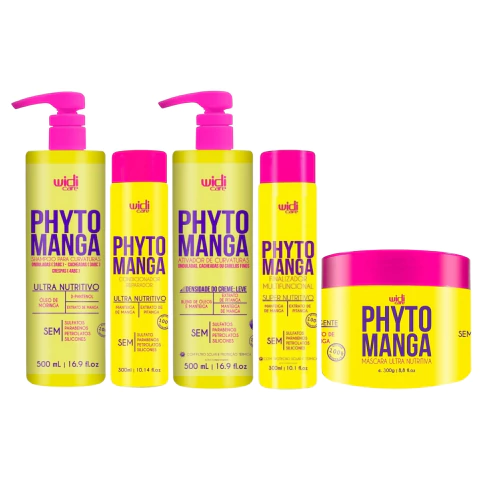 Kit Widi Care Phytomanga Curvaturas Shampoo + Condicionador + Ativador Leve + Finalizador e Máscara