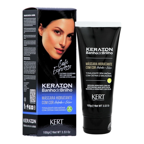 Tonalizante Hidratante Keraton Máscara com Cor - Café Expresso 100g