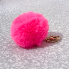 Chaveiro de pompom na internet