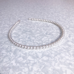 Tiara pérolas média