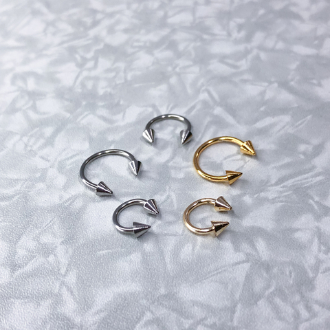 Piercing chifre aço inox hipoalergênico