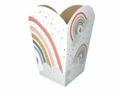 Pochoclera arcoiris Nordico Rosa x 10