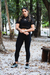 Legging Basic Jacquard All Black - loja online