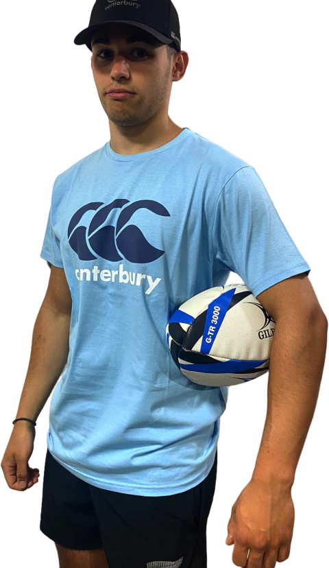 Remera Logo Tee Celeste