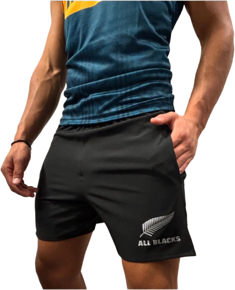 Short All Blacks con bolsillos - comprar online