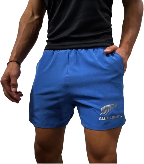 Short All Blacks Con Bolsillos Azul Francia - Brickton - comprar online