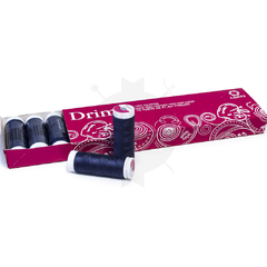 Hilo De Poliester Drima N126 10 Bobinas De 91,4 Metros C/u Blanco o Negro - comprar online