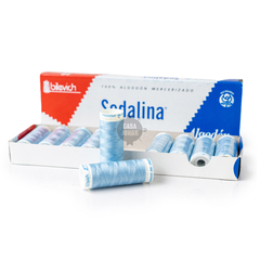 Hilo Sedalina De Algodón Caja x 10 Bobinas 90 Metros c/u Colores Clásicos - CASA JORGE