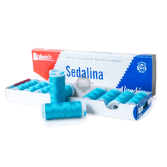 Hilo Sedalina De Algodón Caja x 10 Bobinas 90 Metros c/u Colores Clásicos