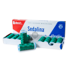 Hilo Sedalina De Algodón Caja x 10 Bobinas 90 Metros c/u Colores Clásicos - CASA JORGE