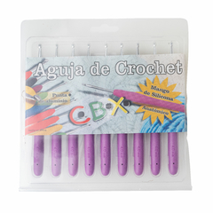 Agujas Crochet Mango Siliconado Cbx N° 4 X Pack 9 Unidades - comprar online