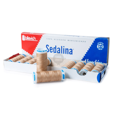 Hilo Sedalina De Algodón Caja x 10 Bobinas 90 Metros c/u Colores Clásicos