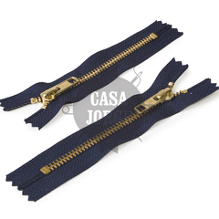 Cierres Metal Bronce Cad 5 Automático Fijo Ykk 16 Cm X Unid