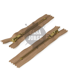 Cierres Metal Bronce Cad 5 Automático Fijo Ykk 10 Cm X Unid - tienda online