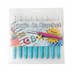 Agujas Crochet Mango Siliconado Cbx N° 5 X Pack 9 Unidades - comprar online