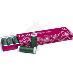 Hilo De Poliester Drima N126 10 Bobinas De 91,4 Metros C/u Blanco o Negro - tienda online