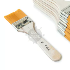 Pinceletas Marca Cbx Sintéticas Número 6 X Unidad