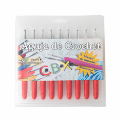 Agujas Crochet Mango Siliconado Cbx N° 6 X Pack 9 Unidades - comprar online