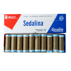 Hilo Sedalina De Algodón Caja x 10 Bobinas 90 Metros c/u Colores Clásicos - comprar online